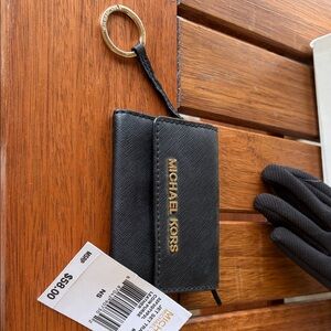 Michael Kors Black and Gold small wallet